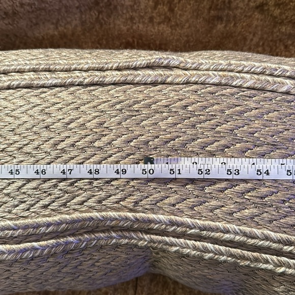 Brentwood Elegant Woven Lumber Accent Pillow - Tan - Picture 6 of 6